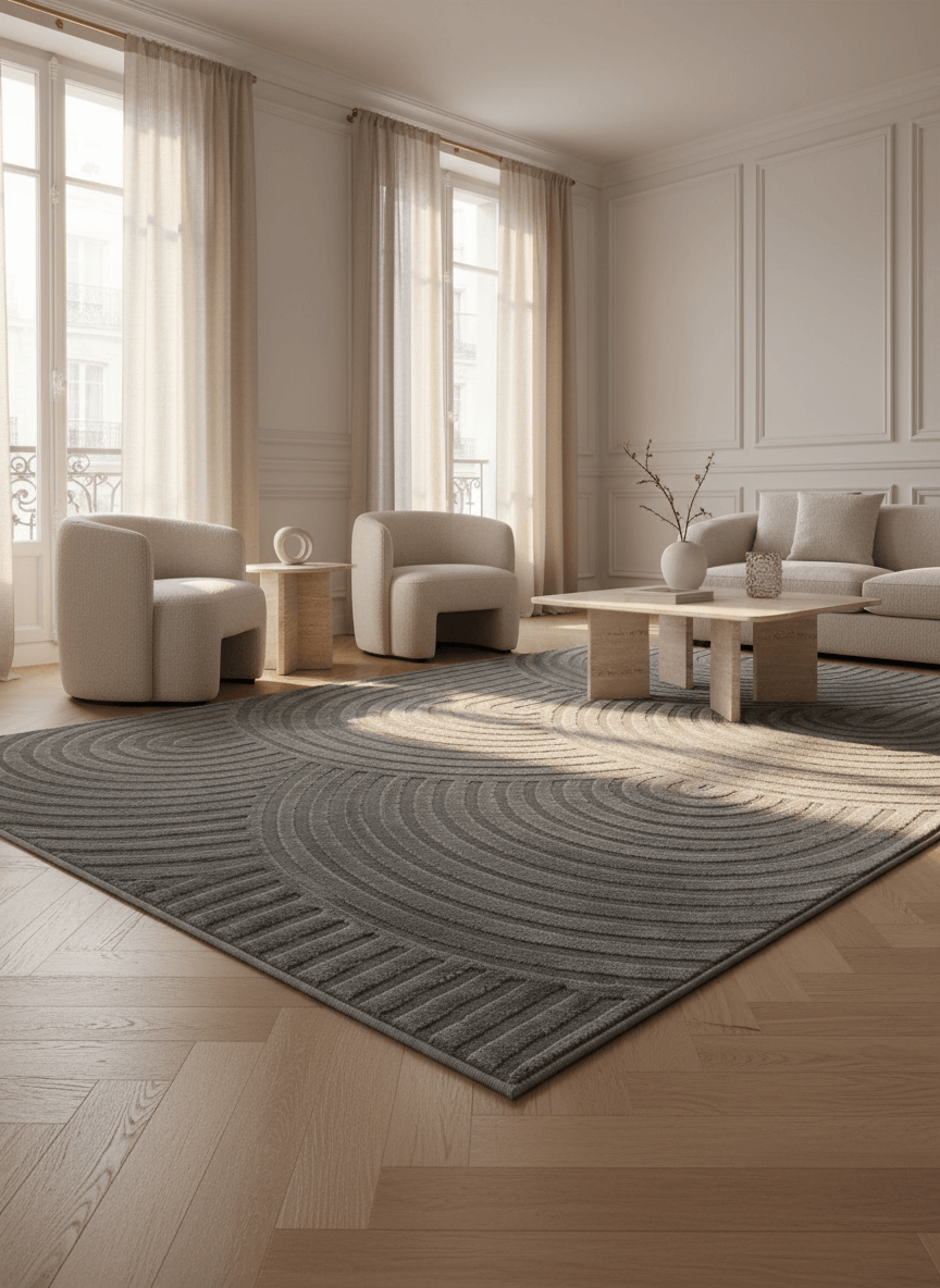 Tapis Céleste Gris - Tapiséo