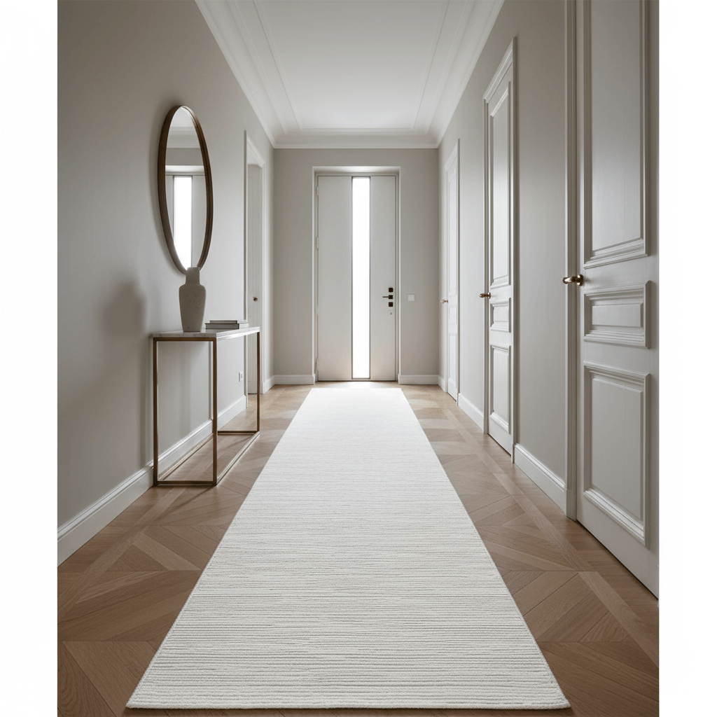 Tapis de couloir Rivage Crème - Tapiséo