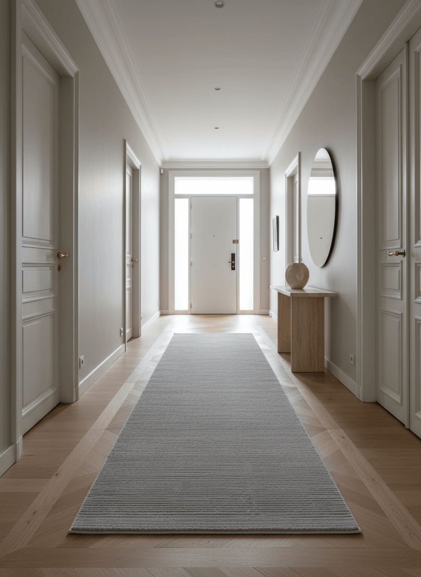 Tapis de couloir Rivage Gris - Tapiséo