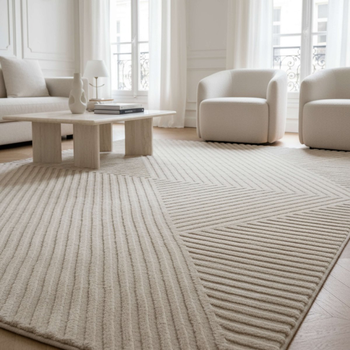 Tapis Saphir Beige - Tapiséo